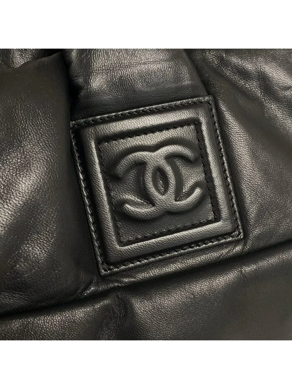 Chanel Handbag Coco Cocoon Black Leather